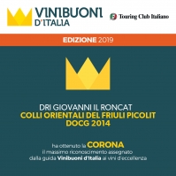 AWARD CORONA VINI BUONI D'ITALIA 2019 PICOLIT 2014